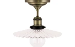 Cobbler Plafond 25cm E27 Antikmässing/Klar
