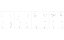 Cognoli Skrivbordslampa med Klocka 51cm LED 5000K 4,4W Svart