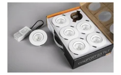 Comfort G4 Quick ISO Tilt 6-Pack Vit Dim to Warm 7,5W IP44