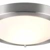 Condus H2O Plafond E27 borstad stål IP44