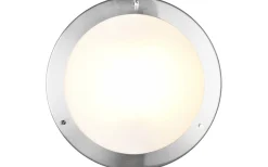 Condus H2O Plafond E27 borstad stål IP44
