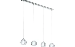 Conessa Taklampa 101cm GU10 LED 3000K 4x3W Krom