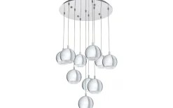 Conessa Taklampa 58cm GU10 LED 3000K 10x3W Krom