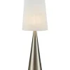 Conus Bordslampa 64cm Satin Nickel/Offwhite