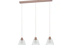 Copley Taklampa 90cm 3L Roséguld