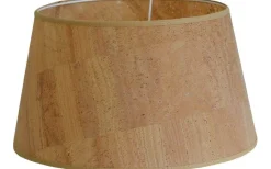 Cork Lampskärm Låg Ø25cm Transparent Natur