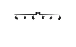 Correct Takspotlight 124cm 6xGU10 Svart