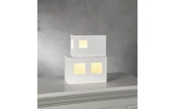 Cube Bordslampa E14 25cm Vit