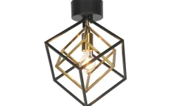 Cubes Plafond 33cm Svart/Matt Mässing