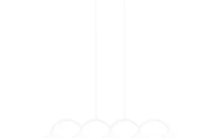 Curve Taklampa 165cm Vit