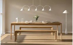 Curve Taklampa 165cm Vit