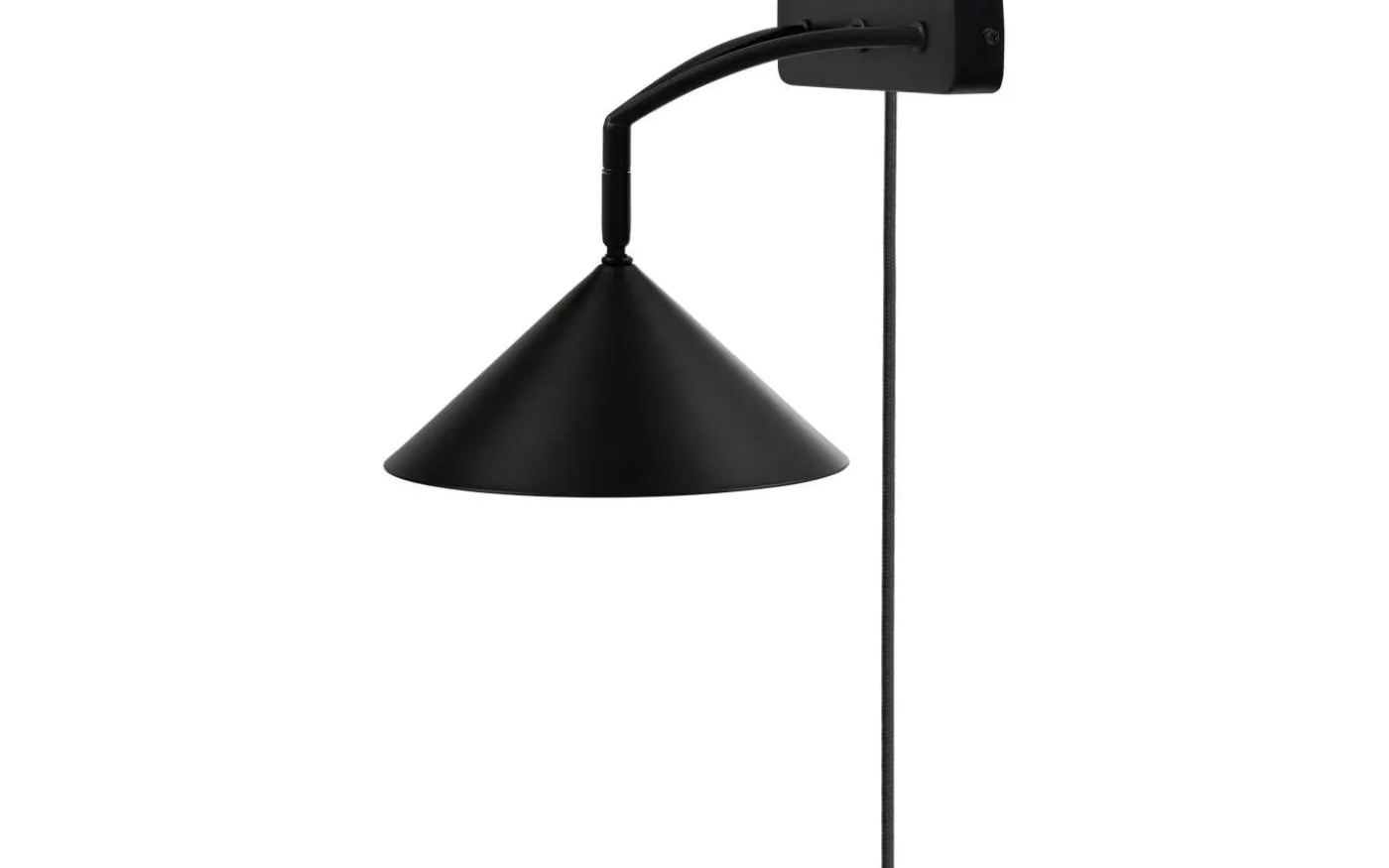 Curve Vägglampa Svart