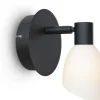 Cut Vägglampa Svart/Opalglas