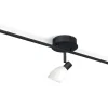 Cut Takspotlight 100cm Svart/Opalglas