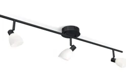 Cut Takspotlight 100cm Svart/Opalglas