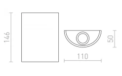 Daffy Vägglampa Vit LED 6W 3000K