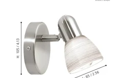 Dakar Vägglampa Nickel
