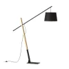 Dante Golvlampa Trä/Svart 214cm
