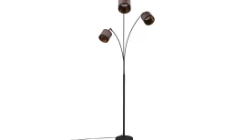 Davos Golvlampa 3-delad E14 matt svart/grå