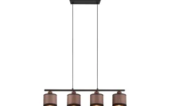 Davos Takpendel 4-delad E14 matt svart/grå