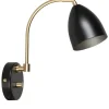 Deluxe Vägglampa LED GU5,3 Svart/Mässing