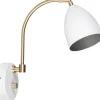 Deluxe Vägglampa LED GU5,3 Vit/Mässing