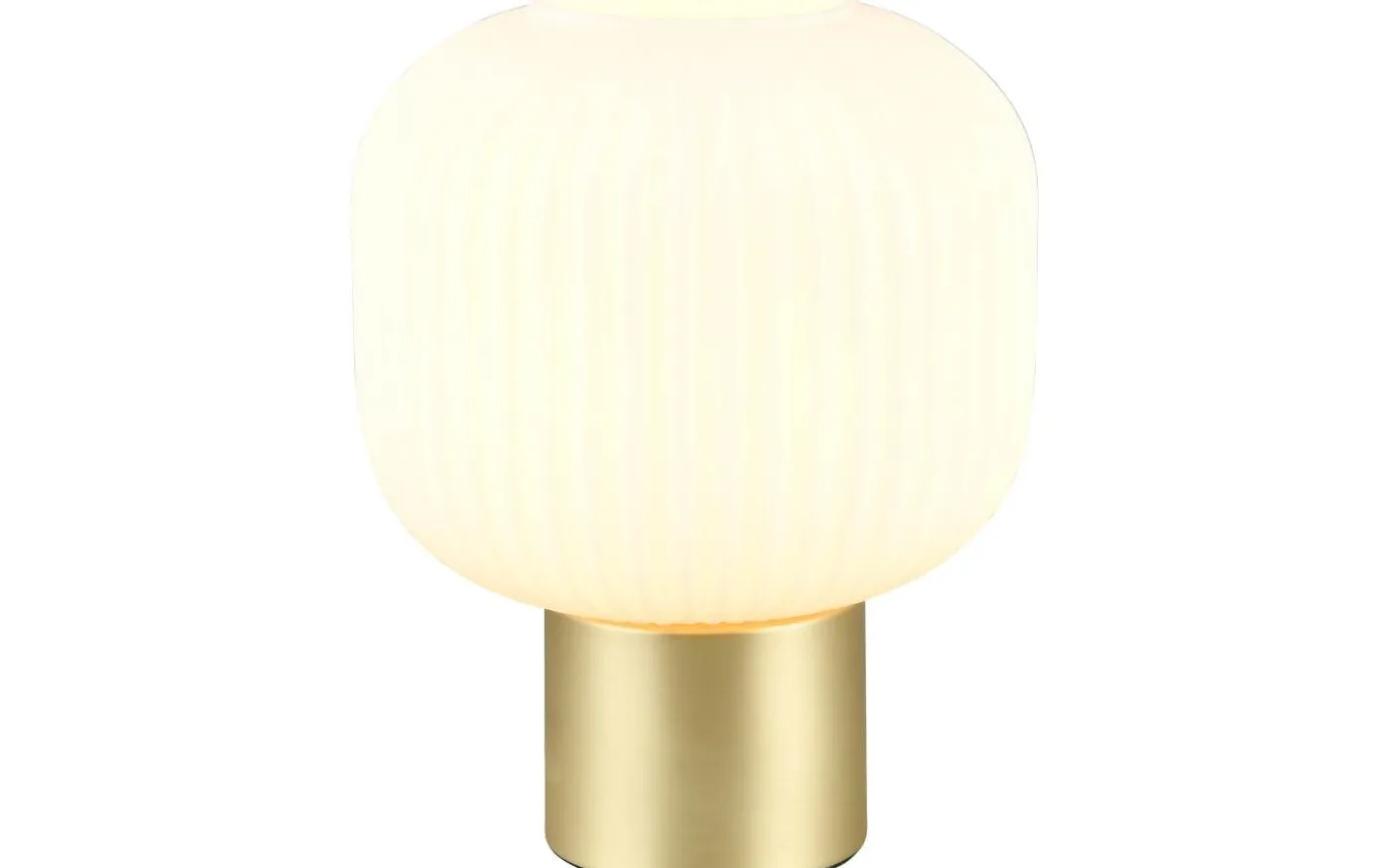 Diva Bordslampa E27 matt mässing/vit