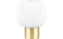 Diva Bordslampa E27 matt mässing/vit