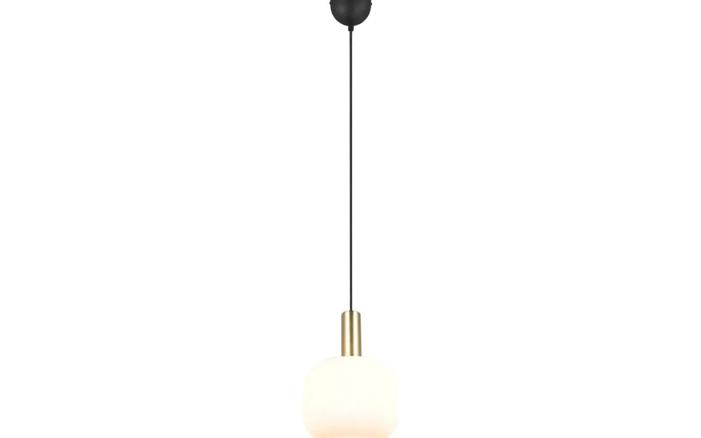 Diva Fönsterlampa 20cm E27 matt mässing/vit