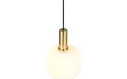 Diva Fönsterlampa 20cm E27 matt mässing/vit