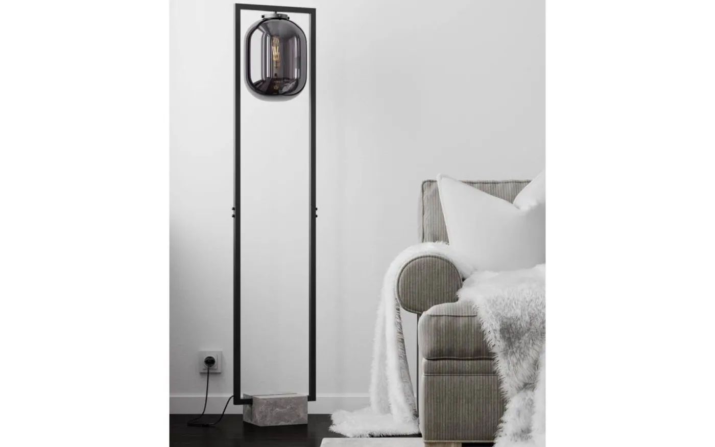 Dixton Golvlampa 150cm Rökgrå