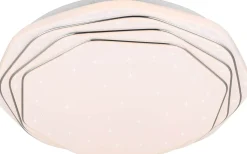Dizzy Plafond LED vit/krom stjärnljus