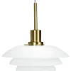 DL20 Fönsterlampa 20cm Opal/Mässing