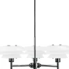 DL20 Takkrona 50cm 3 Armar Opal/Krom