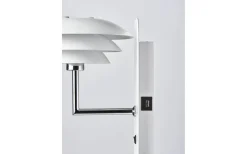 DL20 Vägglampa USB Vit/Krom