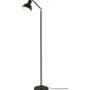 Dublin Golvlampa 140cm Svart/Matt Mässing