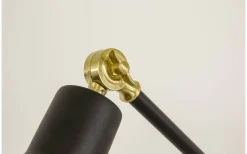 Dublin Golvlampa 140cm Svart/Matt Mässing
