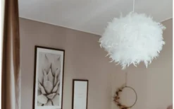 Dun Taklampa 40cm Vit