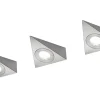Ecco LED Bänkbelysning 3-st Matt Nickel