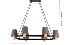 Edale Taklampa 108cm Natur