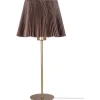 Edith Bordslampa 50cm E27 Borstad Mässing/Brun