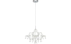 Efesos Kristallkrona 60cm Stål/Klar