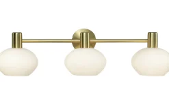 Elba Vägglampa Matt Mässing/Opalvit IP44