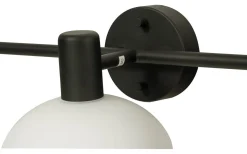 Elba Vägglampa Svart/Opalvit IP44