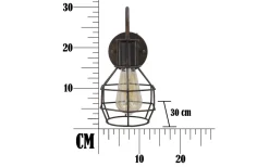 Elegante Vägglampa 30cm Brun