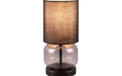 Elio Bordslampa E27 matt svart/rökfärgad