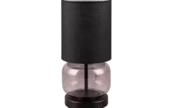 Elio Bordslampa E27 matt svart/rökfärgad