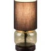 Elio Bordslampa E27 matt svart/grön