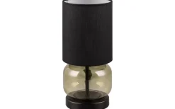 Elio Bordslampa E27 matt svart/grön
