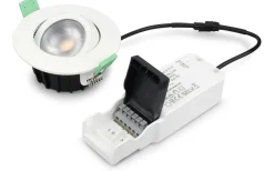 Ellen 230V Spotlight Dim to Warm 2200-2700K 6W Vit IP65